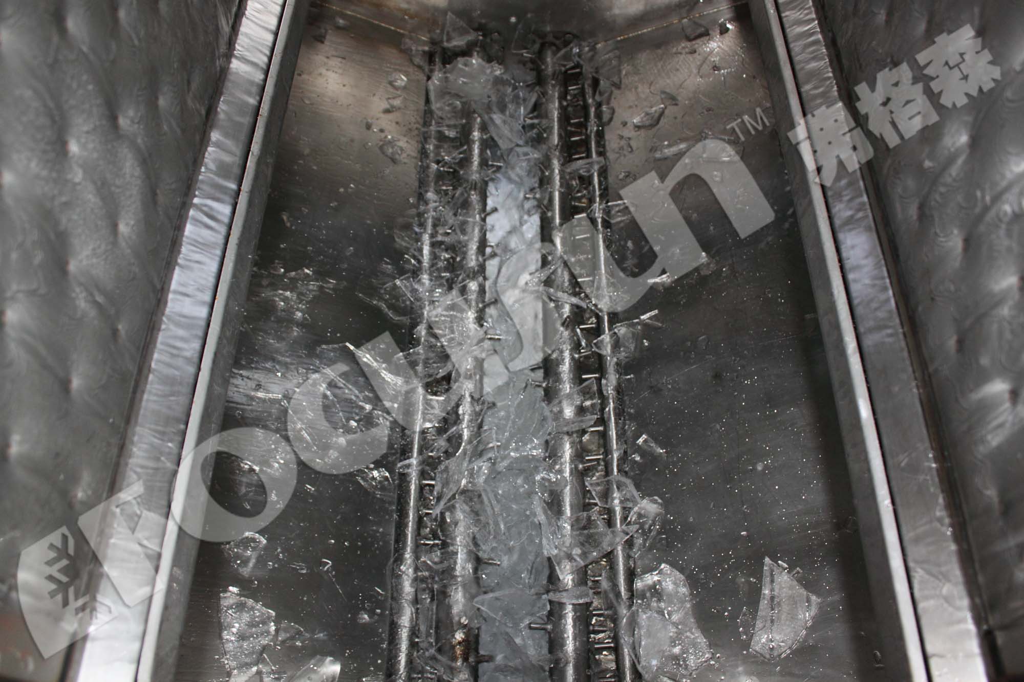 Focusun 10T Stainless Steel Plate Ice Machine Water Cooling for Fast Ice Production