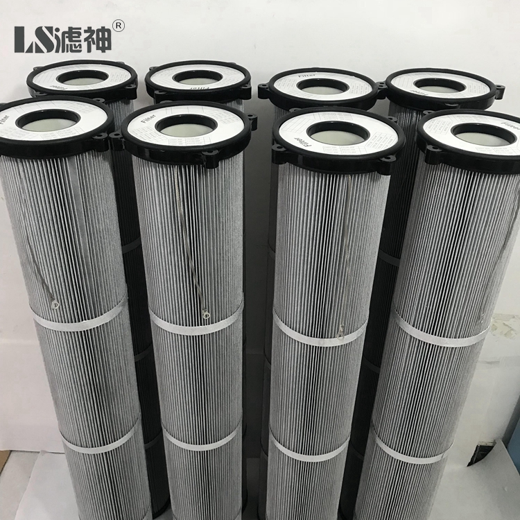 Quick Dismantling Anti Static Air Filter Oil Removing Dust Collector Cartridge