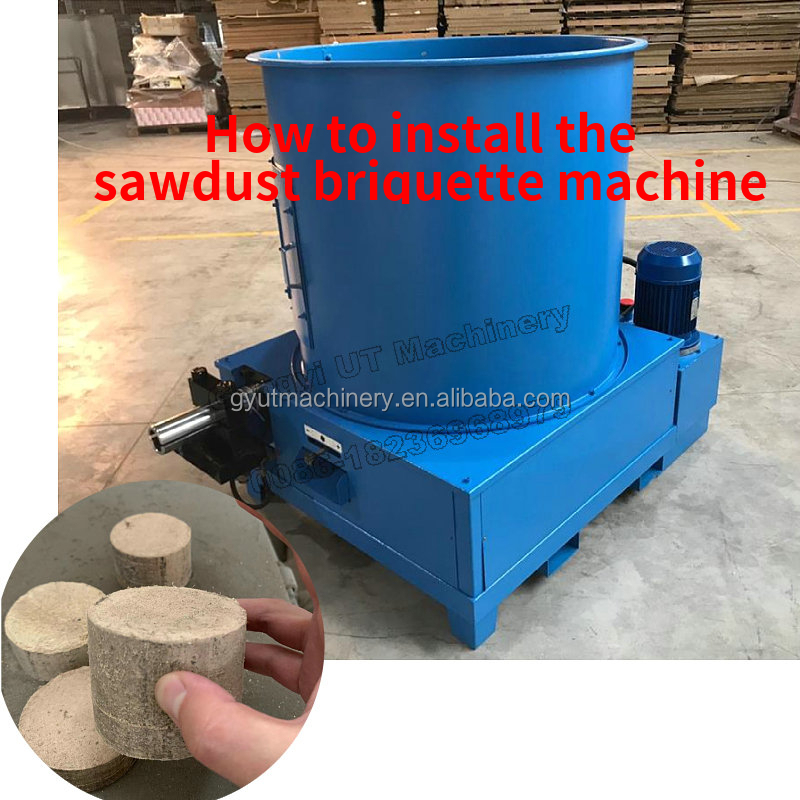 High Press Firewood Sawdust Briquette Machines Hydraulic Customized Briquetting Press