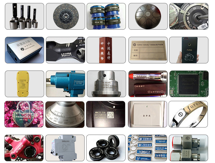 Mini Fiber Laser Marking Machine Steel Black Anodized Aluminium Fiber Laser Engraver
