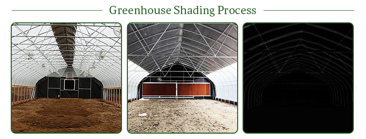Greenhouse Blackout Curtain Systems Length 120ft 131ft 144ft