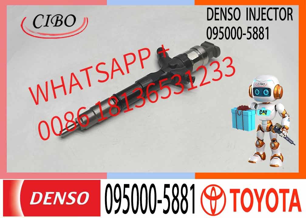 Diesel Common Rail Fuel Injector 095000-5880 095000-5660 095000-5881 9709500-588 23670-30050 for TOYOTA 2KD-FTV Engine