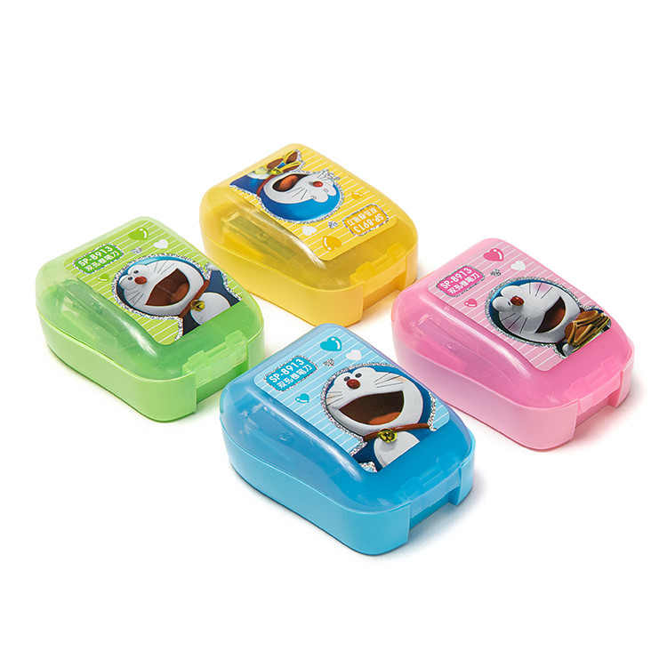 Anti Swallow Decal Cartoon Pencil Sharpener For Large Pencils