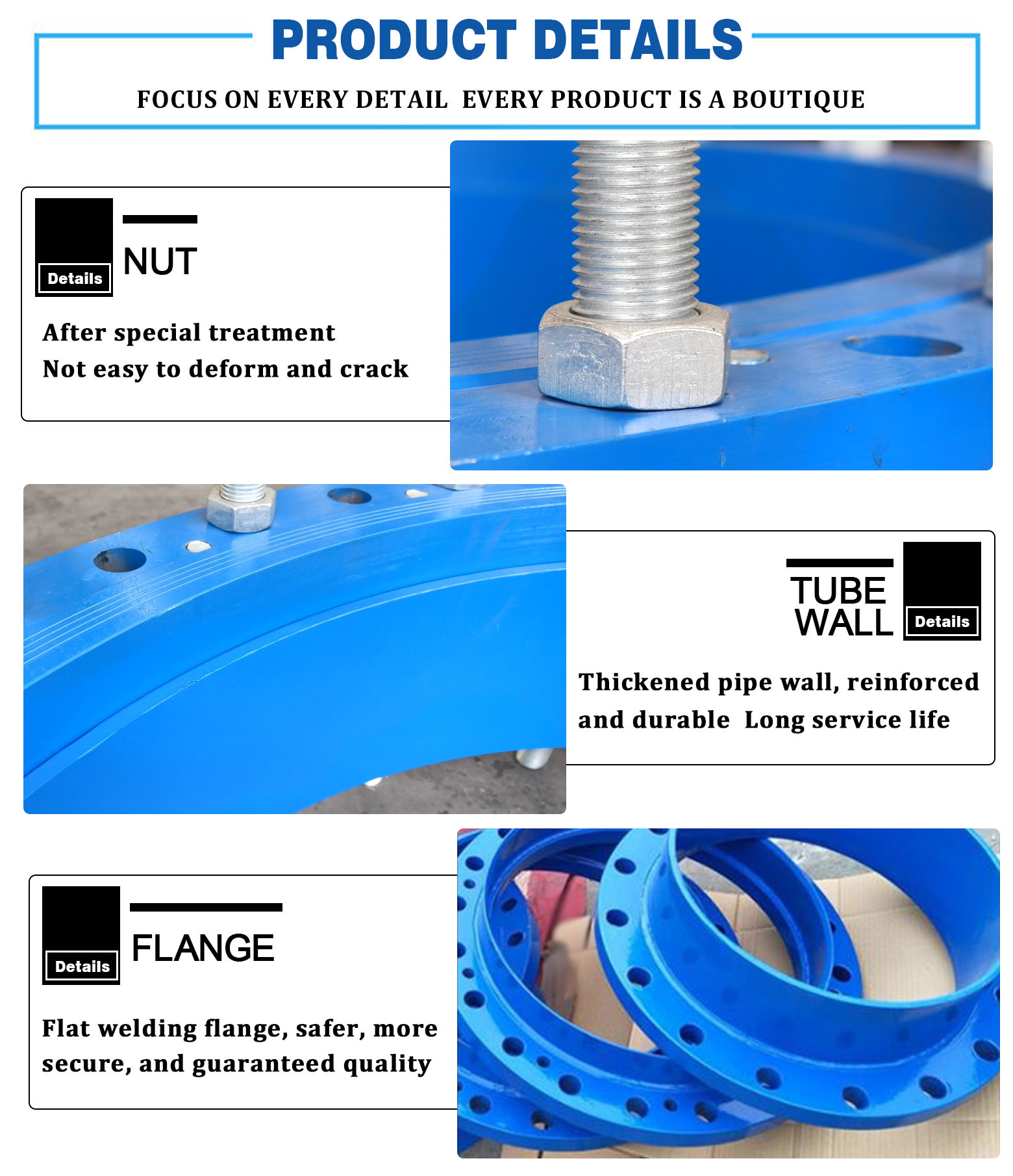 High Strength Metal Bellows Expansion Joint Flange Corrosion Resistant