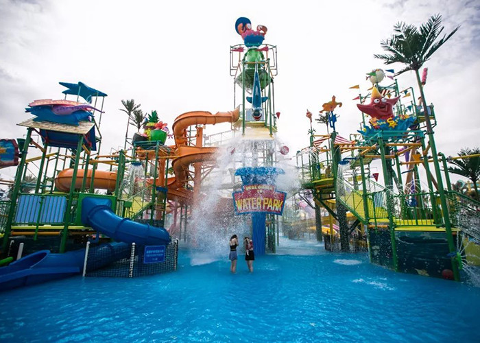 Super Boomerang Water Slide Playground For Amusement Park 1 Year Wanrranty