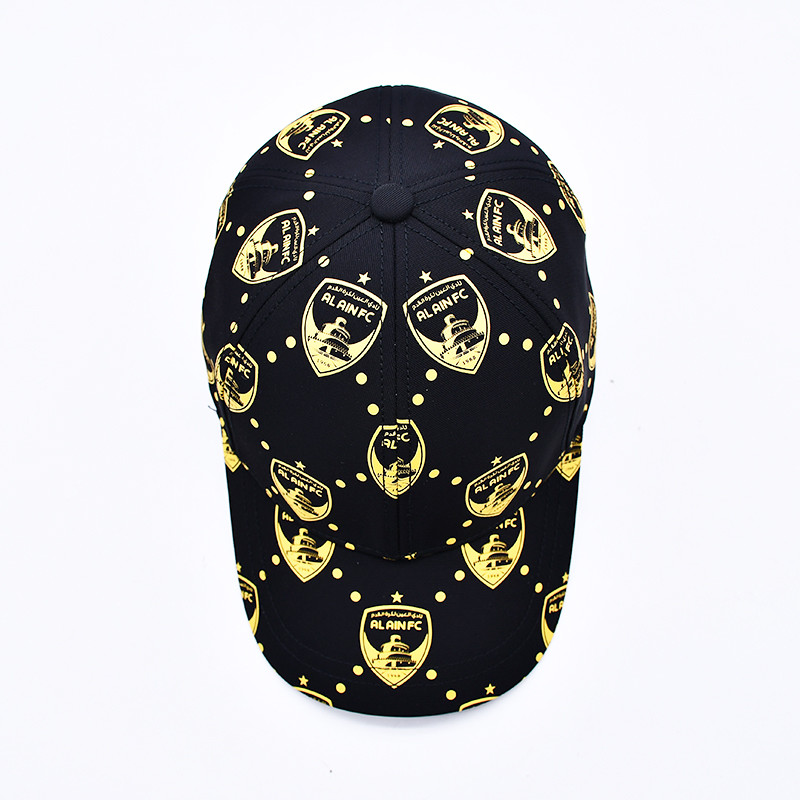 Customized screen printing Logo Unstructured 6 Panel Baseball Cap With Curved Visor