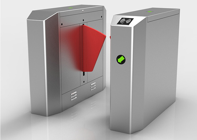 Waist Height Retractable 40W Stainless Steel Flap Turnstile 0.2s