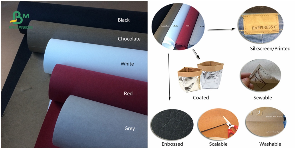 washable kraft paper, washable paper roll, Washable Kraft Paper Fabric