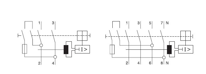 Residual Current 2P 4P 415V PA66 ELCB Circuit Breaker