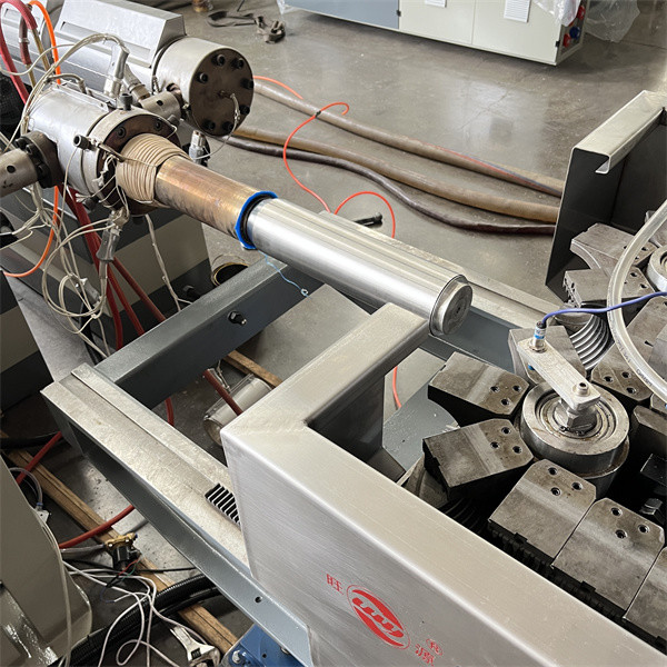 Double Wall Corrugated Tube Production Line , HDPE PVC Corrugated Drain Pipe Machine