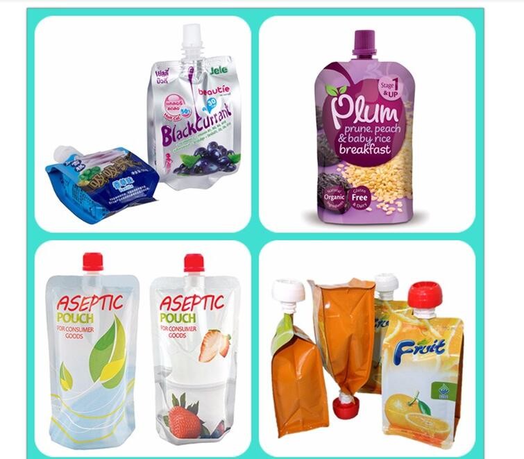 Aluminum Foil Spout Pouches Custom Print Doypack Fabric Softener Packaging For Laundry Detergent/Washing Powder