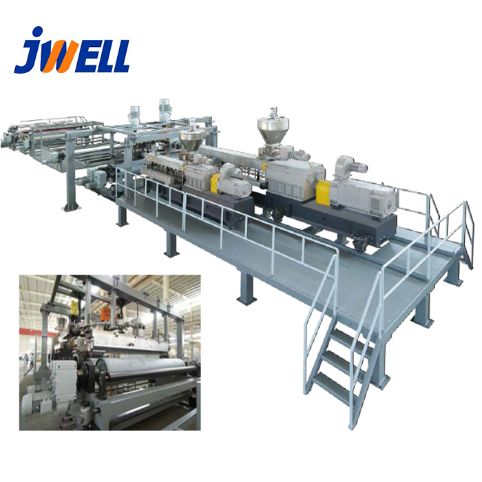 JWELL PVC Leather Extrusion Production Line Machine