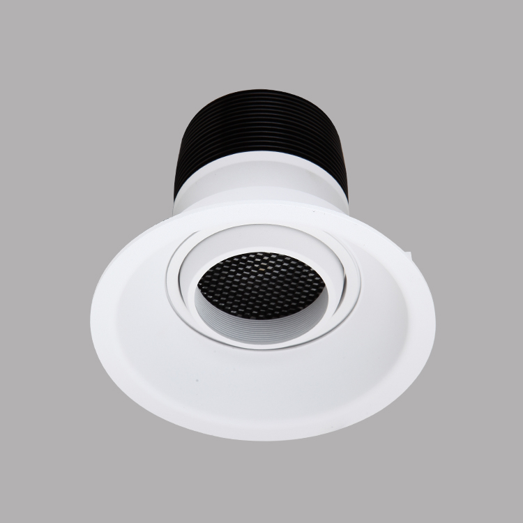 Elegant design high 45W 3500LM anti-glare ring white and black Led Cob downlight