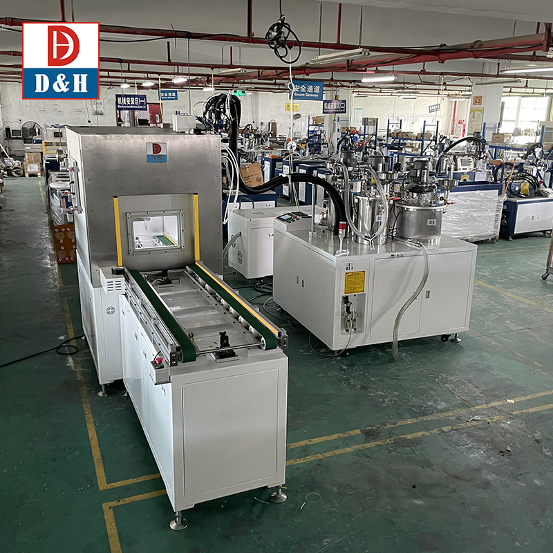 Patented Suction Valve 2K Vacuum Potting System For Silver Epoxy Resins Dispensing