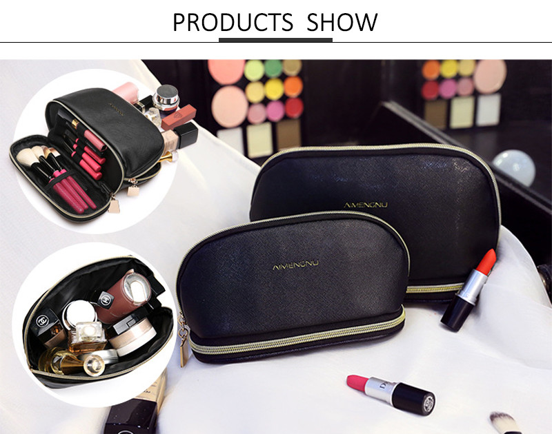 Multi-Function Travel Make Up Bags Women PU Cosmetic Bag Case