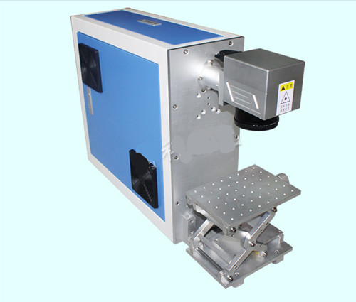100X100mm 300X300mm Lifting Plat Form Ipg20W Split Type Fiber Marking machine for Jewelry Gold Brass Marking