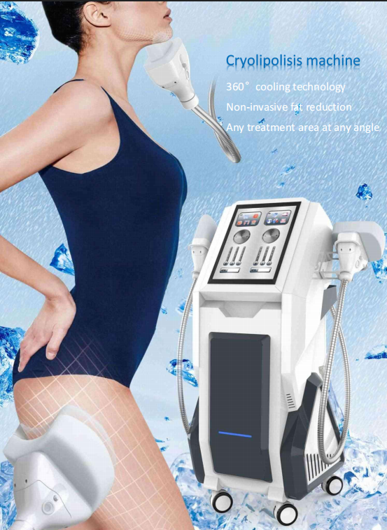 Body 360 Fat Freezing Machine , 7 Handles Lipolysis Cryo Weight Loss Machine