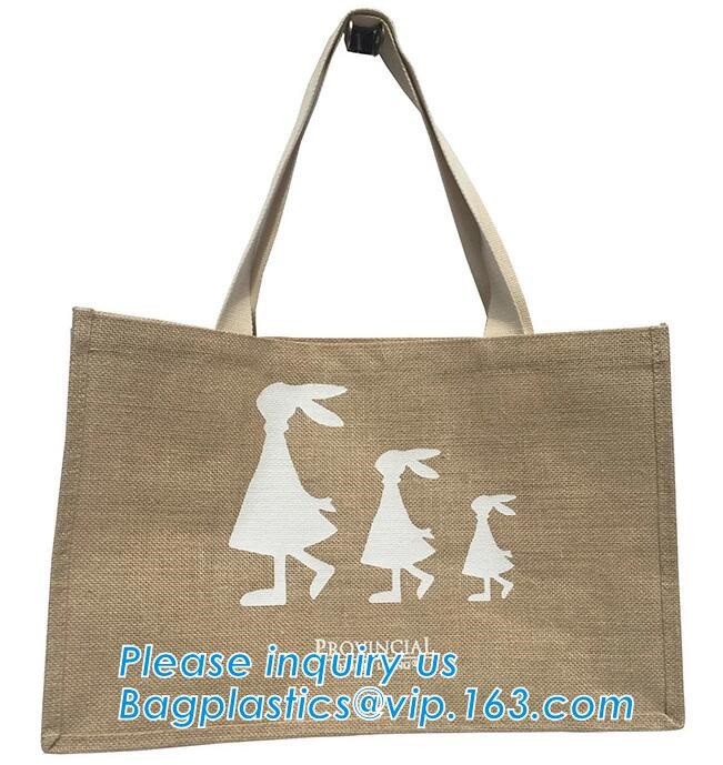 Multifunctional jute bag with low price,Natural Burlap Tote Bags Reusable Jute Bags with Full Gusset,shoulder strap plai