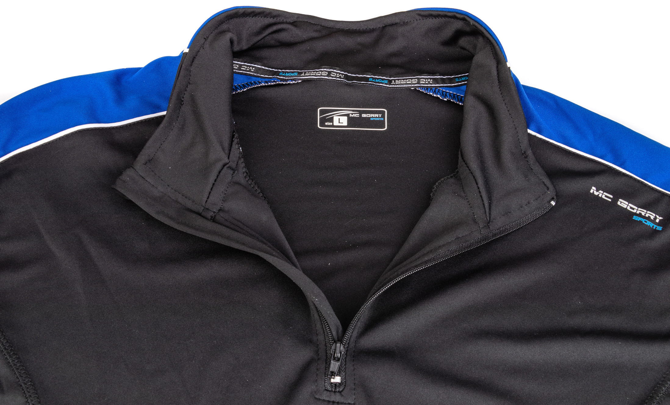 Fashinable OEM Accepted Zippered Long Sleeve Tshirt With Logo