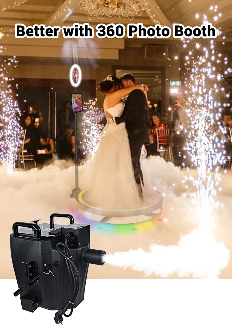 Stage Effects 3500w Low Cloud Effect Heavy Smoke Ice Cleaning Machines For Wedding Fairyland Stage