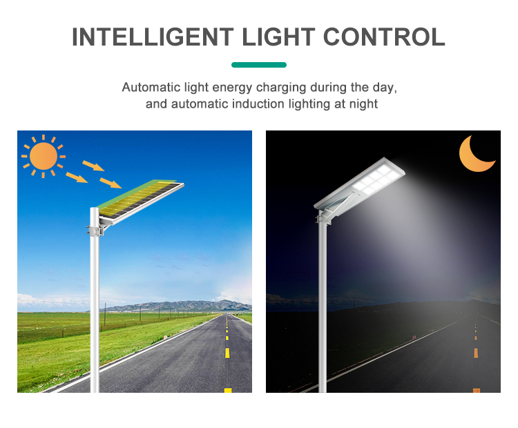 Integrated LED Solar Powered Lights MPPT All In One Solar Street Light