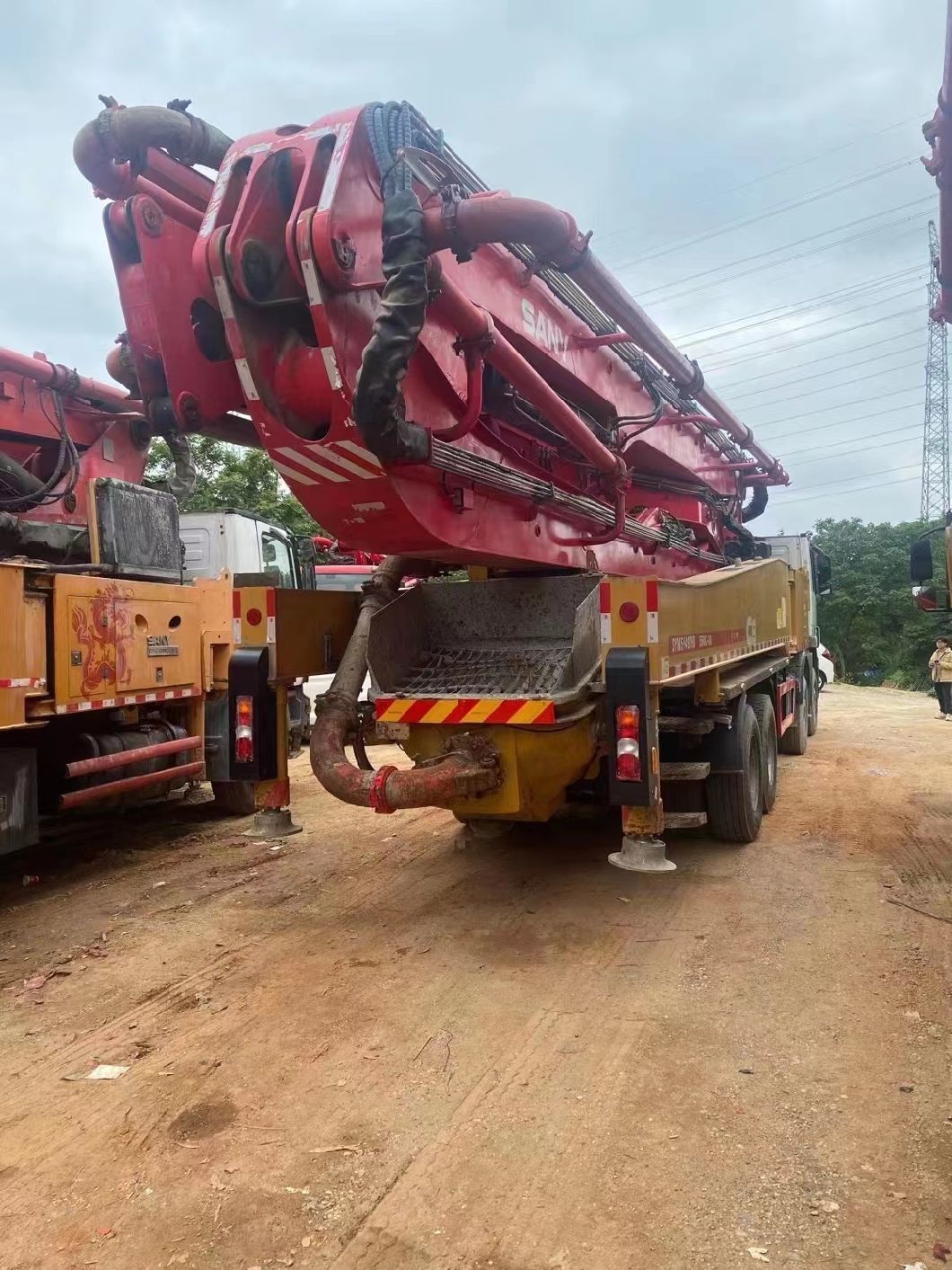 Used Concrete Mounted Pump 2019 Sy 56m Concrete Pump on Benz Chassis for Ready Mix