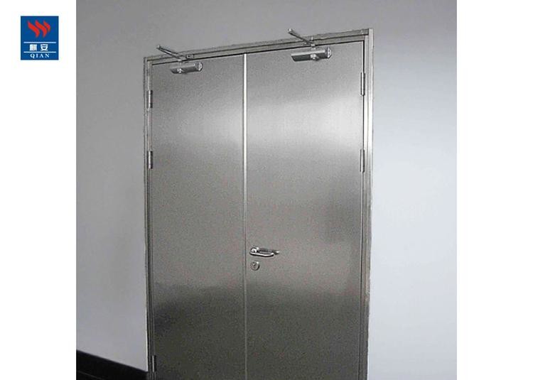 Stainless Steel Fire Rated Double Swing Door Reinforced Security Door