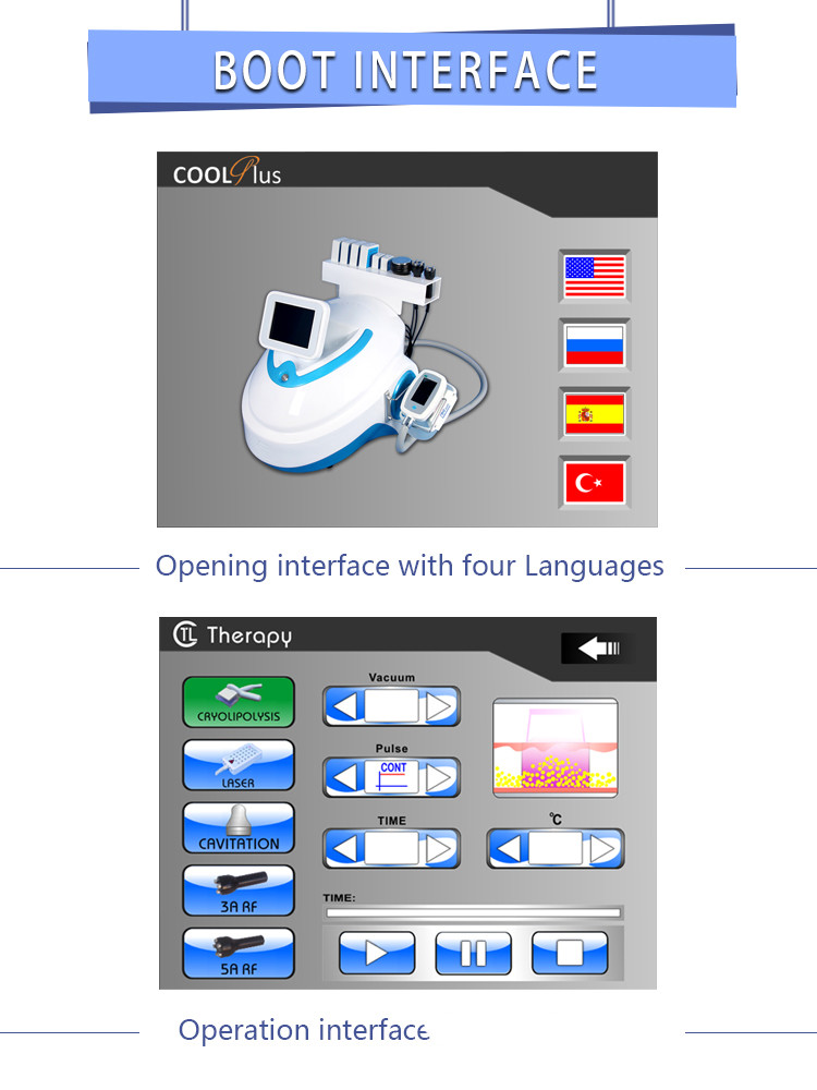 4 in 1 weight loss cavitation rf cryolipolysis lipo laser/criolipolisis fat freezing machine/cryolipolysis slimming mach
