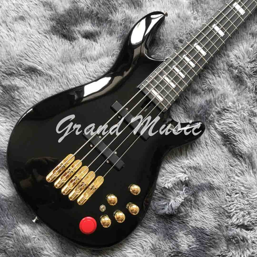 Custom Grand Nathan East Signature Model Neck Through 5-piece Maple Mahogany Neck Body Guitar Bass