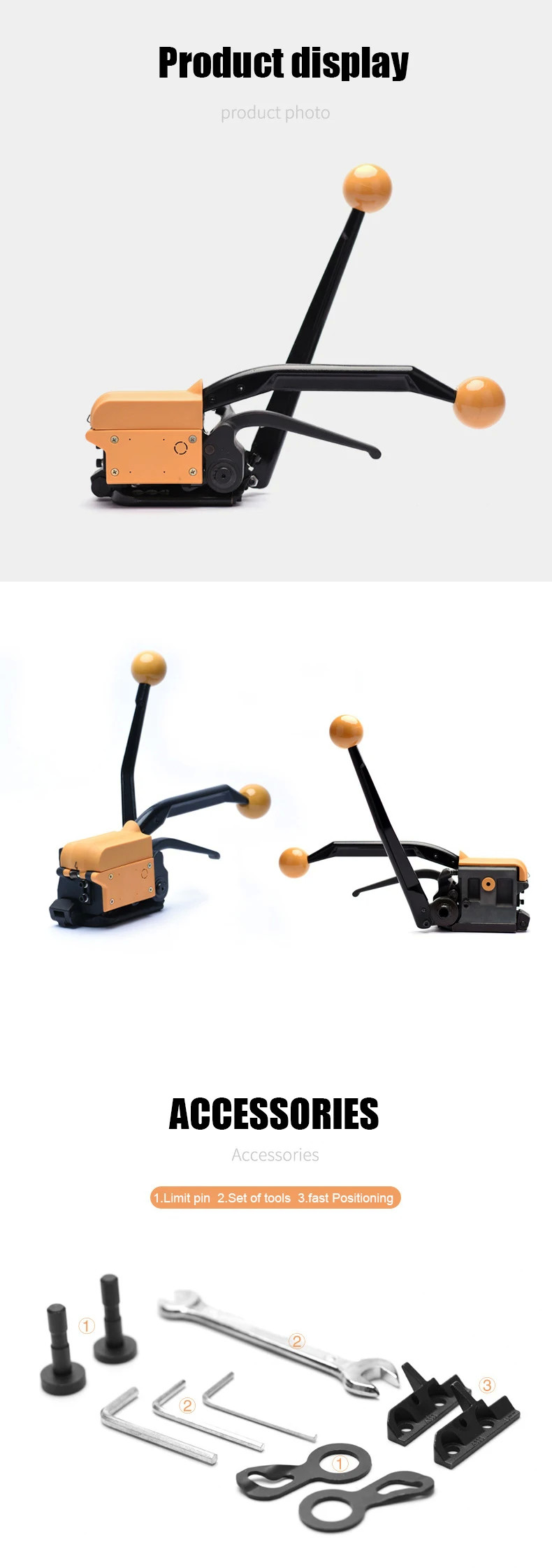 Steel Belt Buckle-free Manual Baler Buckle Free Sealless Steel Strapping Hand Tool Packing Machine For Steel Belt