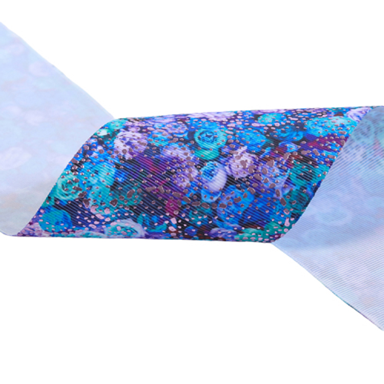 Fancy Personalized Wedding Ribbon , Smooth Surface Patterned Grosgrain Ribbon