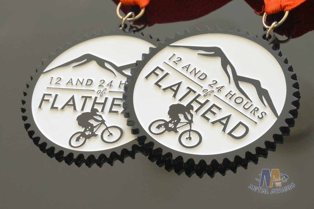 Sandblasted Back Die Casting Custom Sports Medals For Running Or Riding