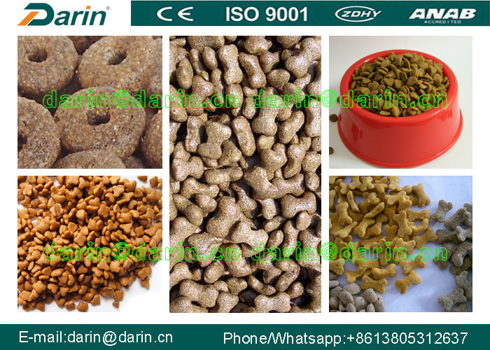 Dry Pet Food Processing Line Touch Screen Full Automatic SUS304