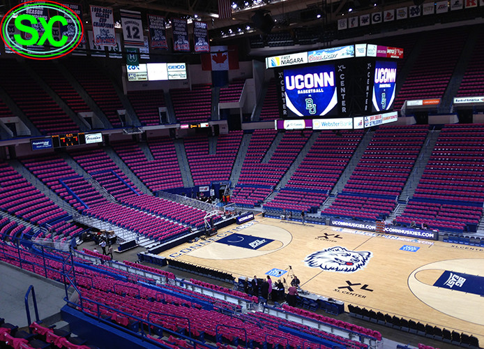 Die-Cast Aluminum Module Rental Large Scoreboard Display 256*128mm P8 Basketball LED Screen