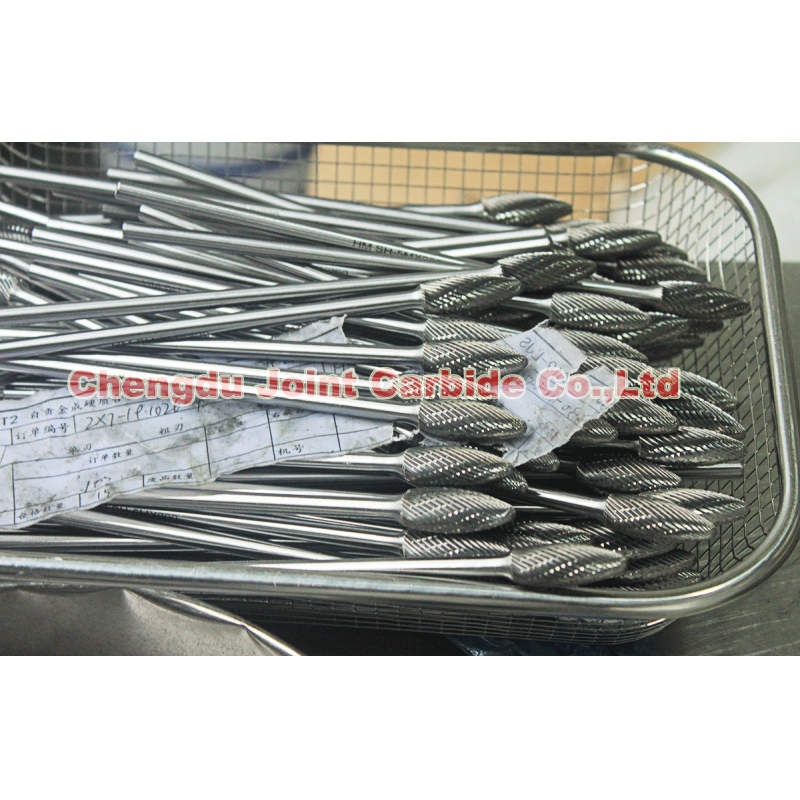 Customized High Quality Power Tools Parts Gold Coated Electric Hardware Grinding Tool Yellow Coating Tungsten Carbide Burrs