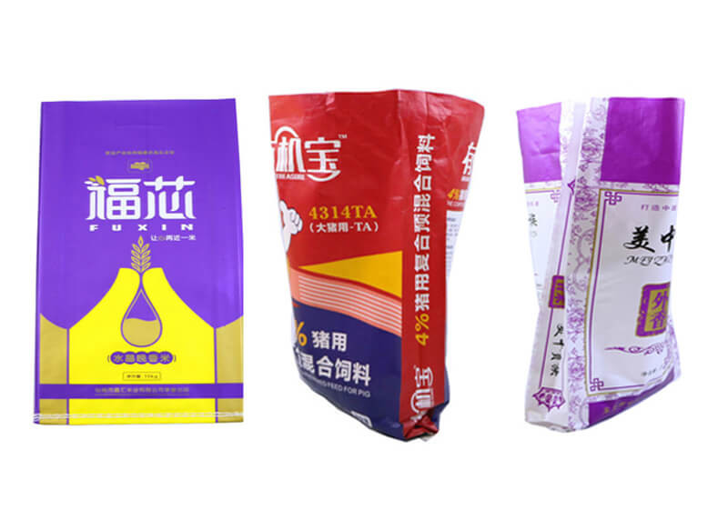 Double Stitched PP 10Kg Pet Feed Bag , Animal Feed Bag With Bopp Film