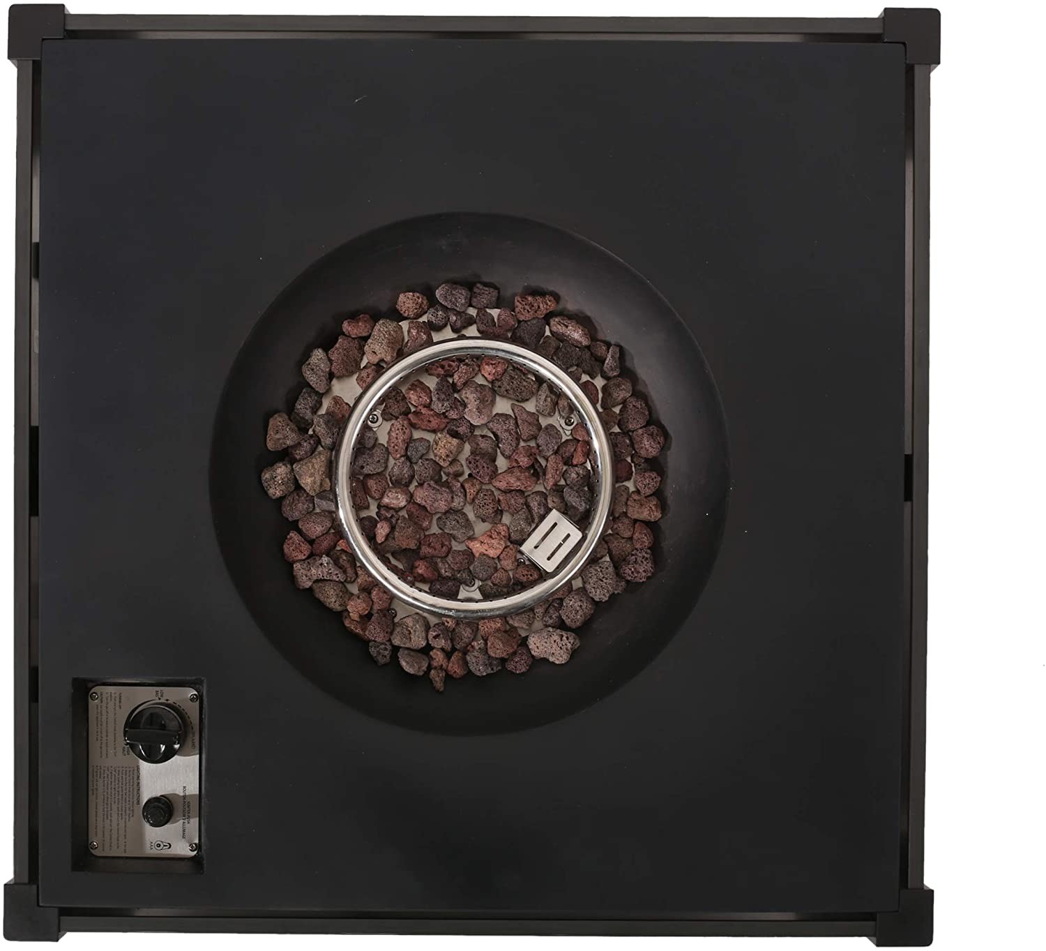 Customized Size Outdoor Gas Firepit 40000 Btu Resin Concrete