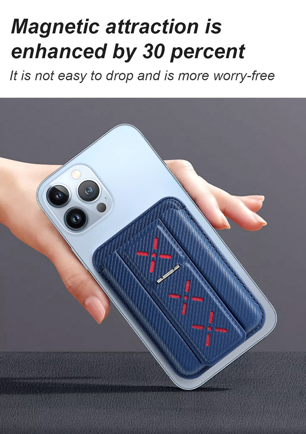 Origami Magsafe Wallet Slim Stand Phone Grip And Card Holder for IPhone 16