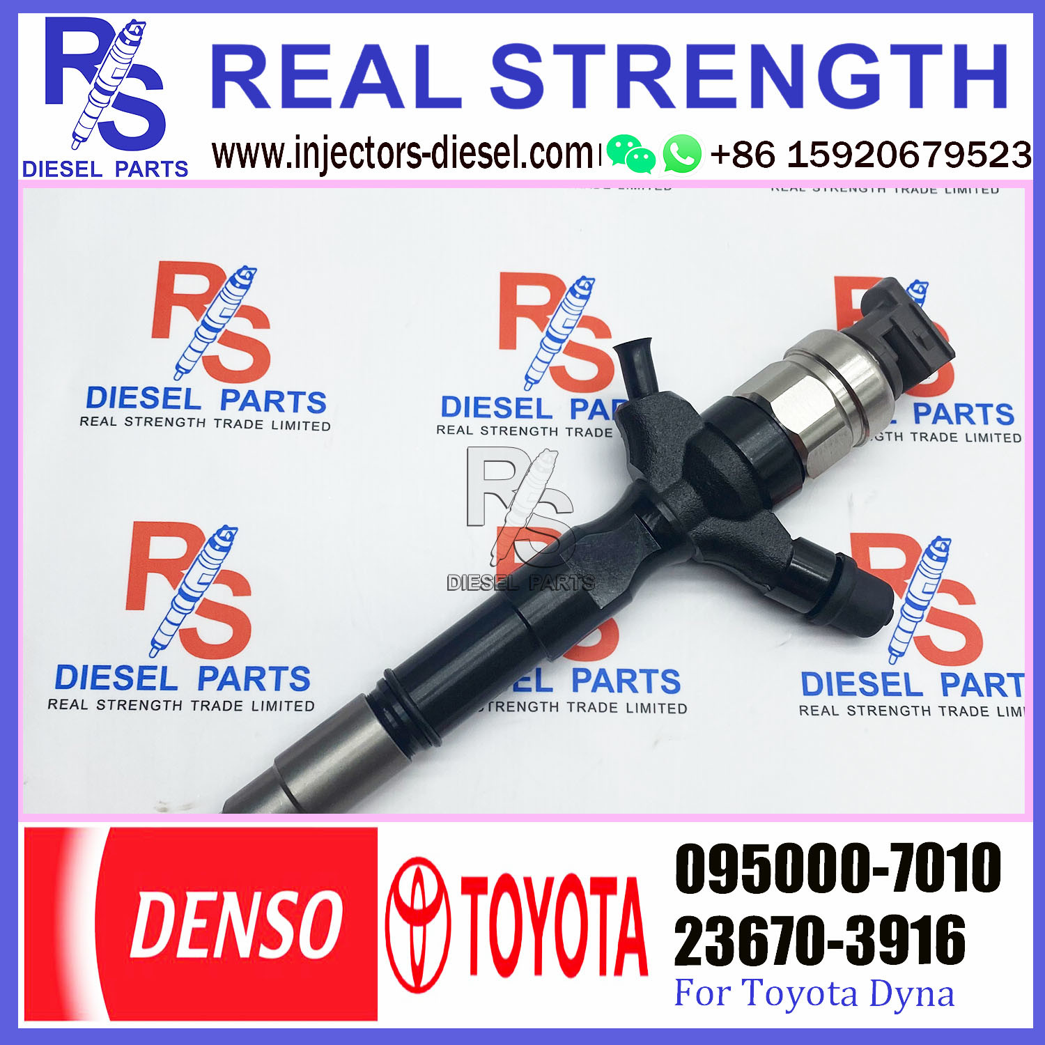 DLLA155P863 Diesel Engine Fuel Injector 095000-7011 095000-7010 095000-6710