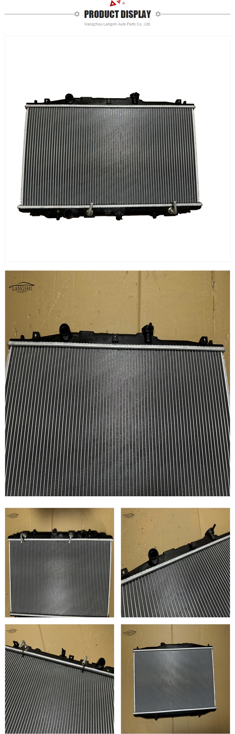 Auto Parts Coolant Cooler for HONDA Accord 19010RAAA61 19010RAAA72 Aluminum Radiator
