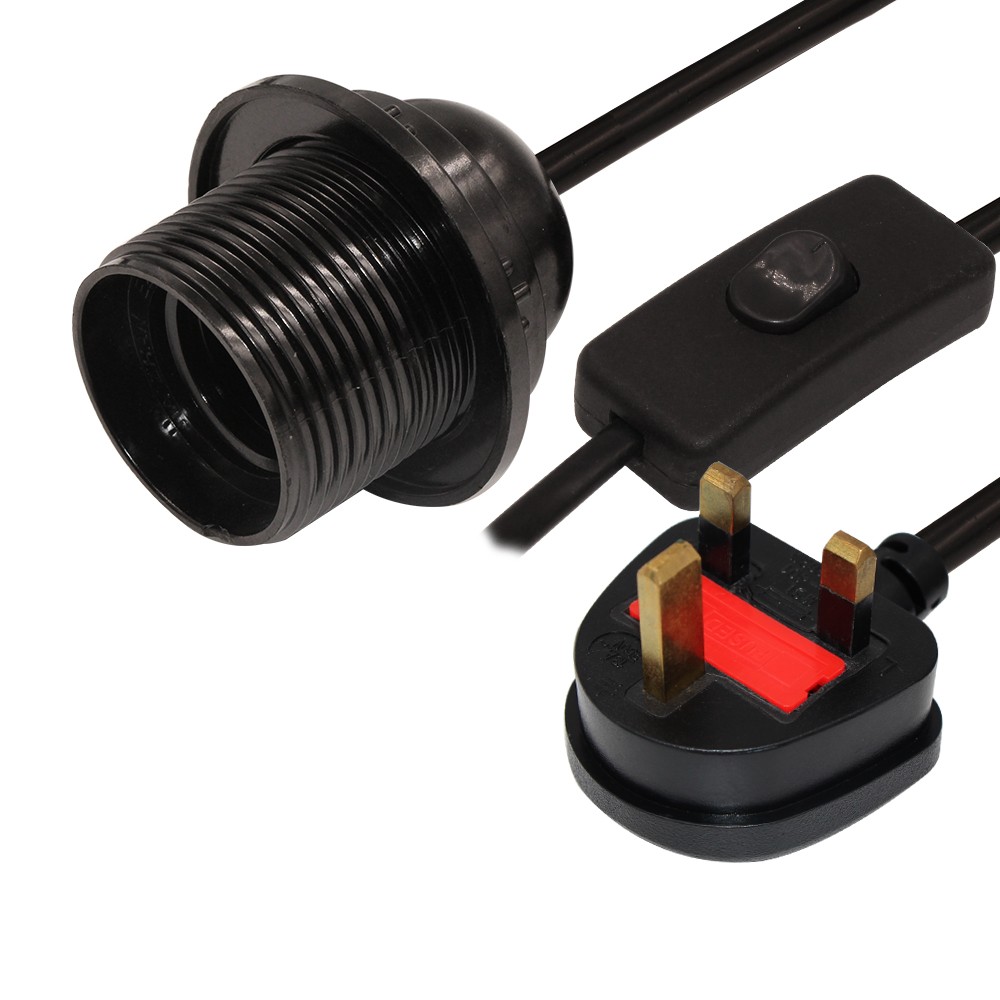 E14 Holder Himalayan Salt Lamp Power Cord with 1.2M Cable Length and 303 On/Off Switc