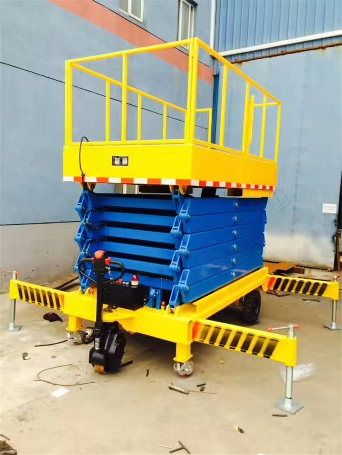High-strength Manganese Steel Structure Scissor Aerial Working Mobile Hydraulic Lifter