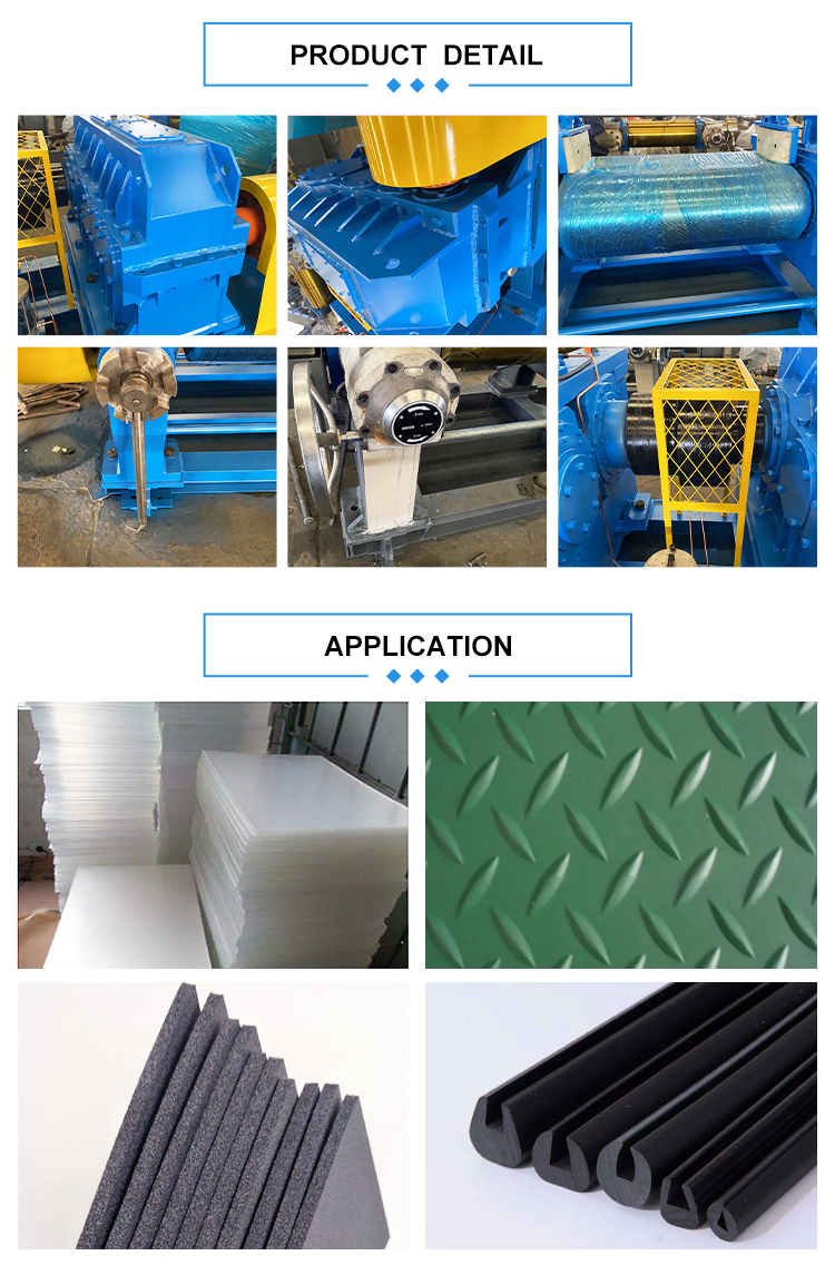 55KW Rubber Mixing Mill Machine XK450 Two Roll Open Mixing Mill