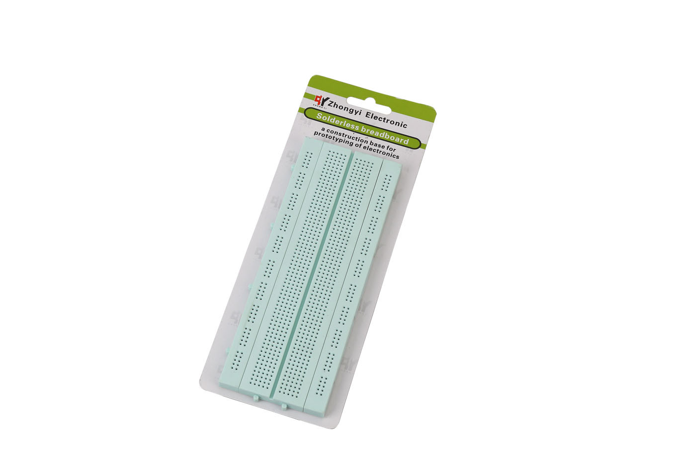 840 Tie-points Arduino DIY Green Round Hole Breadboard Solderless Without Color Printed