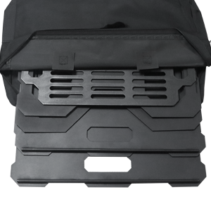 Black Power Coating Outdoor Wood Burning BBQ Grill Pan for Backyard Patio Garden