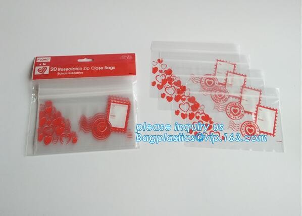 bag with Zip lockk China website No printing Transparent Stand up zipper pouch for food packaging, gift Zip lockk bags, pac