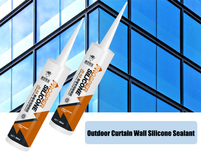 600ml Black Silicone Adhesive Sealant , Building Silicone Sealant For Curtain Walling