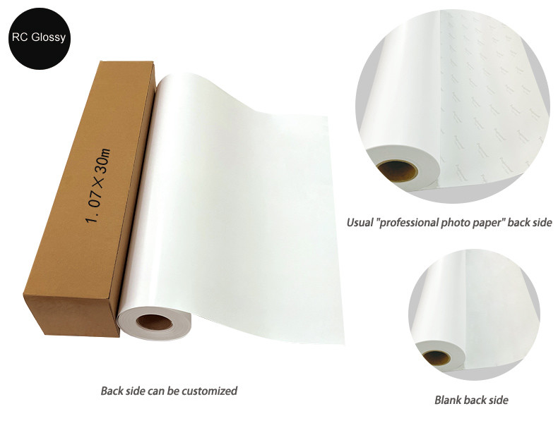 42inch High Glossy Inkjet Photo Paper , 240gsm Photo Paper Instant Drying