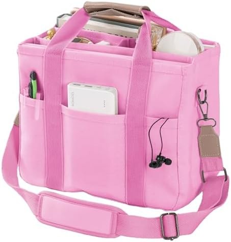 LARGE CANVAS TOTE BAG FOR WOMEN WITH POCKETS,LAPTOP CROSSBODY PURSES EVERYTHING EVERYDAY BAG HANDBAGS FOR WORK BEACH GYM