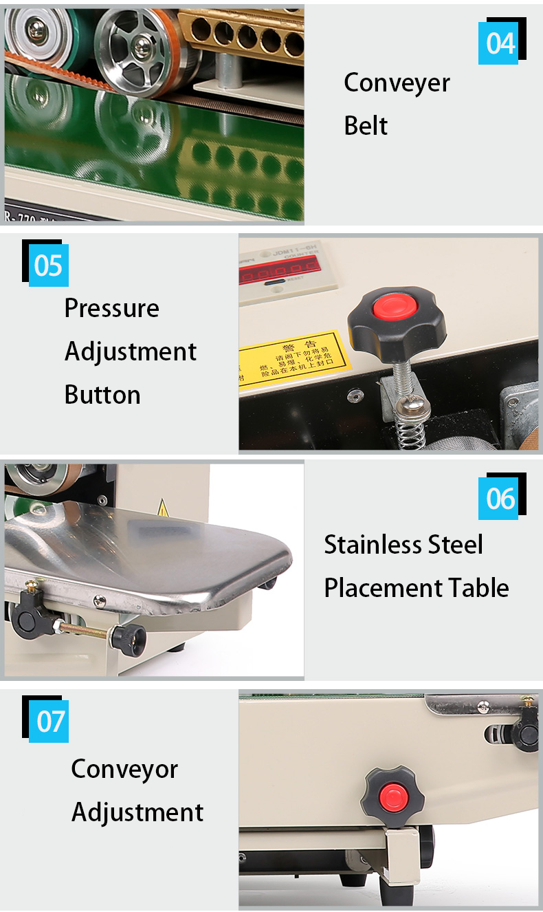 Electric Driven DUOQI FR-770C Commodity Shrink Sleeve Seaming Machine Continuous Sealing Machine with Counter